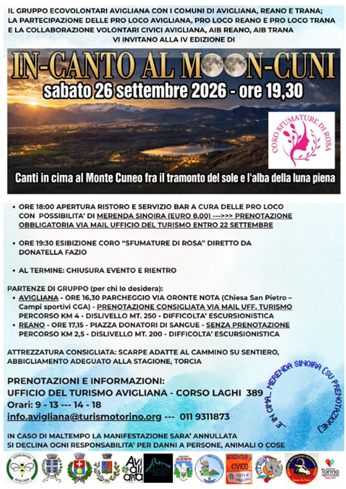 Evento IN-CANTO AL MOON-CUNI
