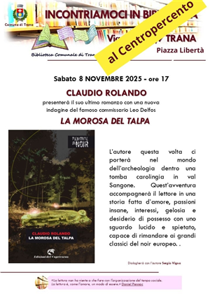 Presentazione del Libro "La morosa del talpa"