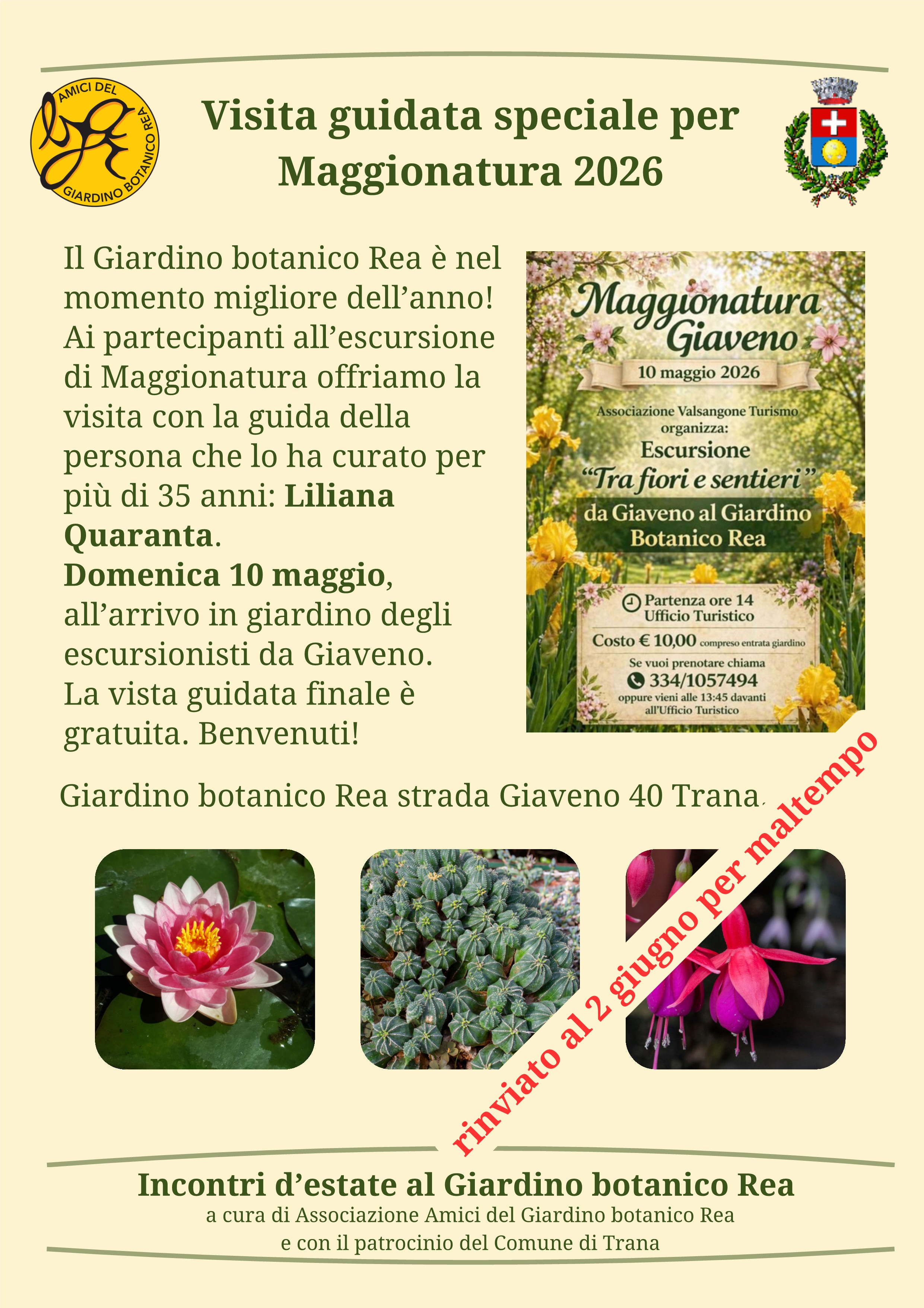 Visita guidata speciale per Maggionatura