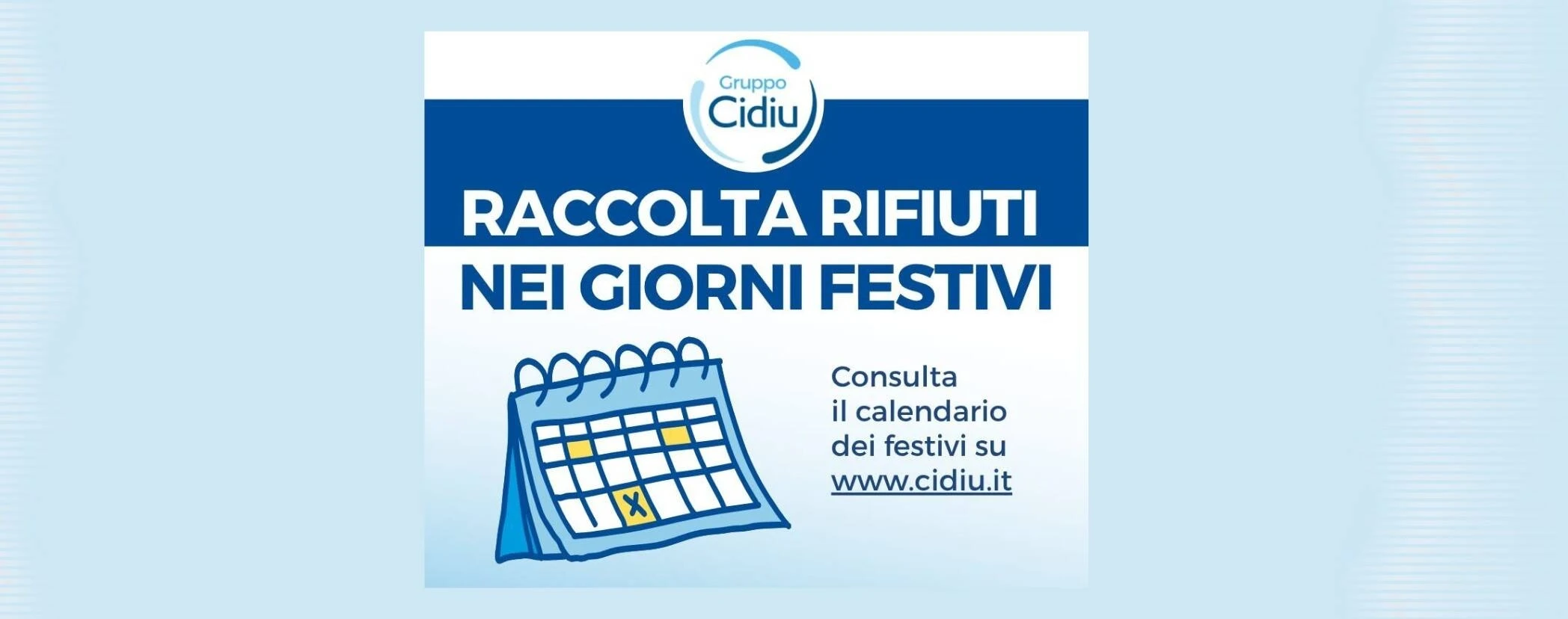 Raccolta rifiuti nei giorni festivi