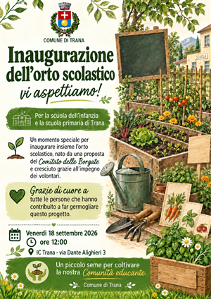 Inaugurazione dell'orto scolastico